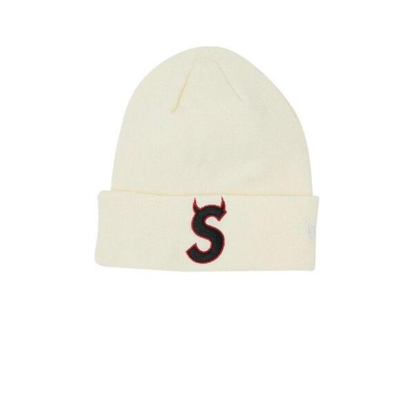 2022 Supreme x New Era S Logo Beanie 'Natural'